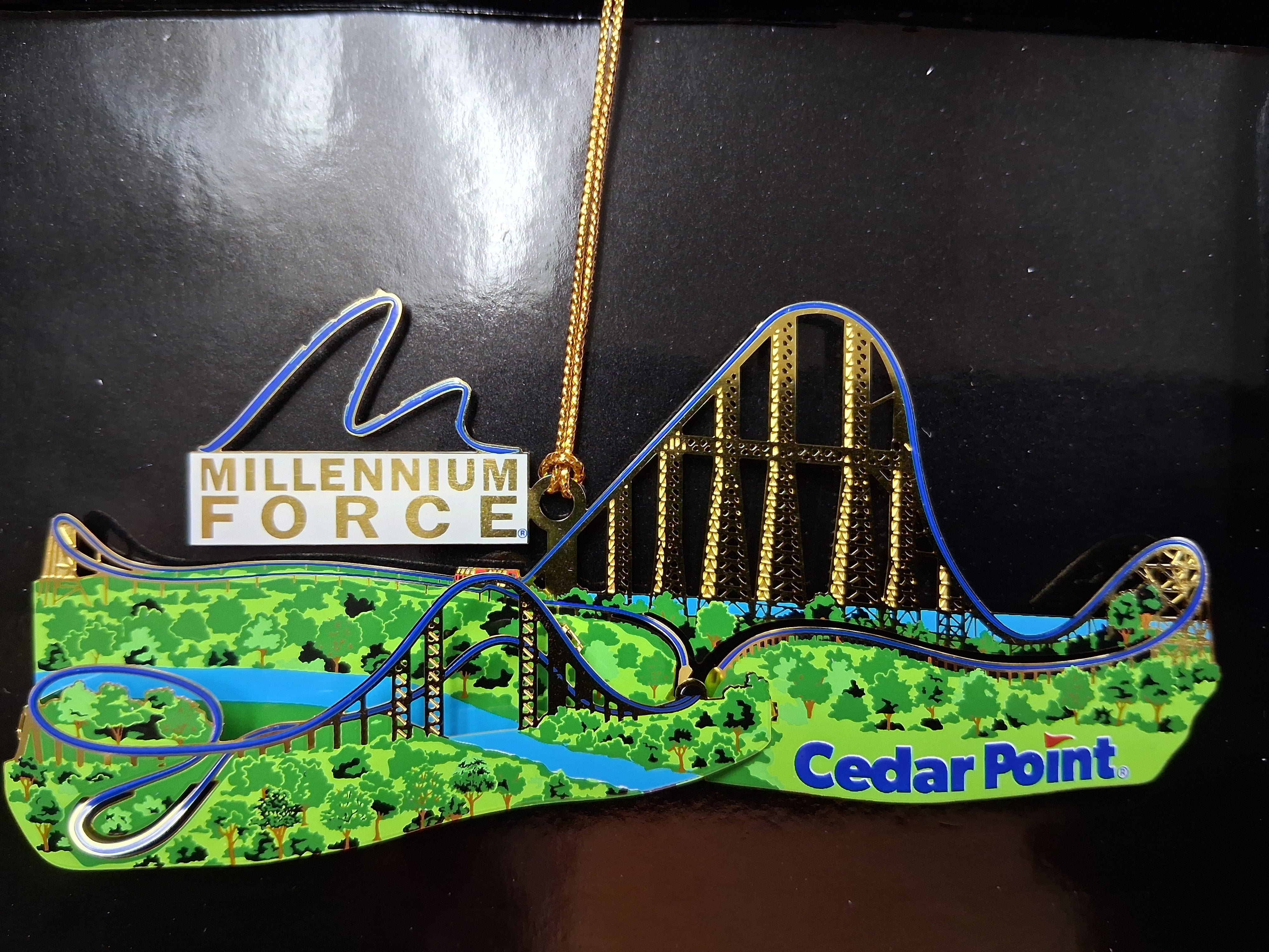 Cedar Point Millennium Force Brass Ornament – FUN MERCHANDISE