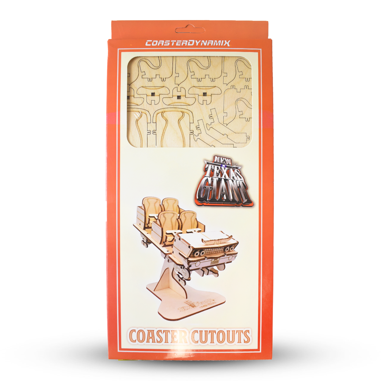 THE NEW TEXAS GIANT OVER TEXAS SIX FLAGS COASTER CUT OUTS IN PACKAGE