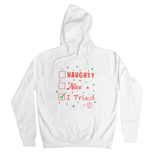 Santa I Tried List Hoodie