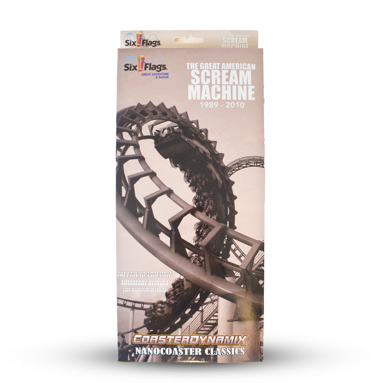 GREAT AMERICAN SCREAM MACHINE SIX FLAGS NANOCOASTER PACKAGE