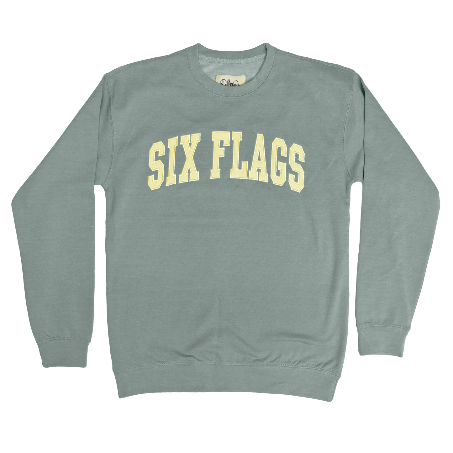 Six Flags Seaside Crew Fleece - Avocado