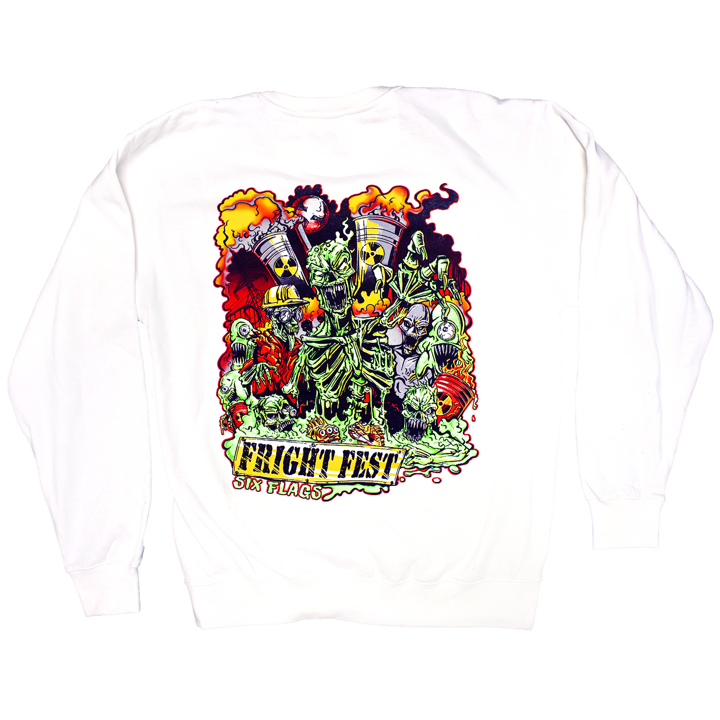 Toxic Zombies Crewneck - White