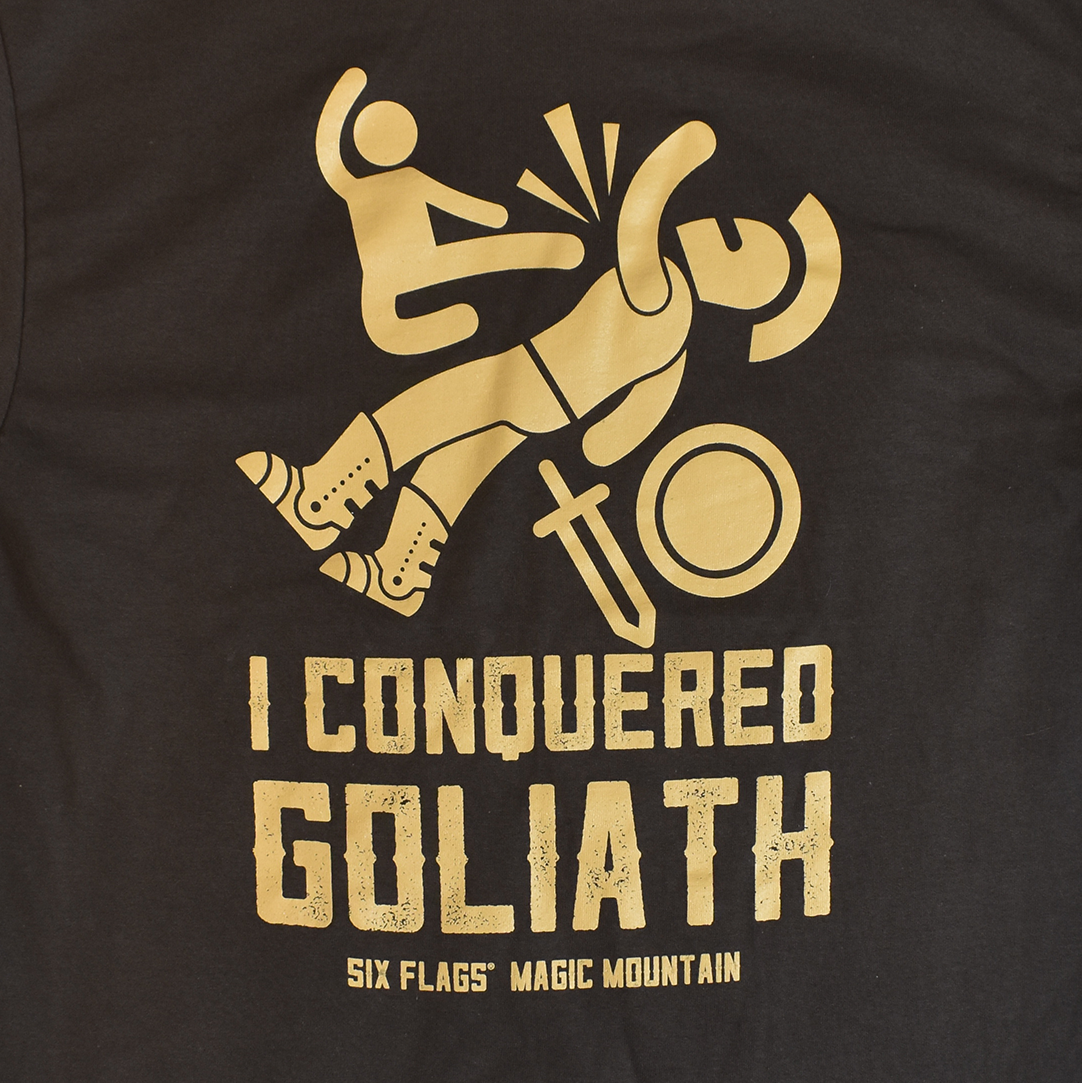 I Conquered Goliath Ride Tee design