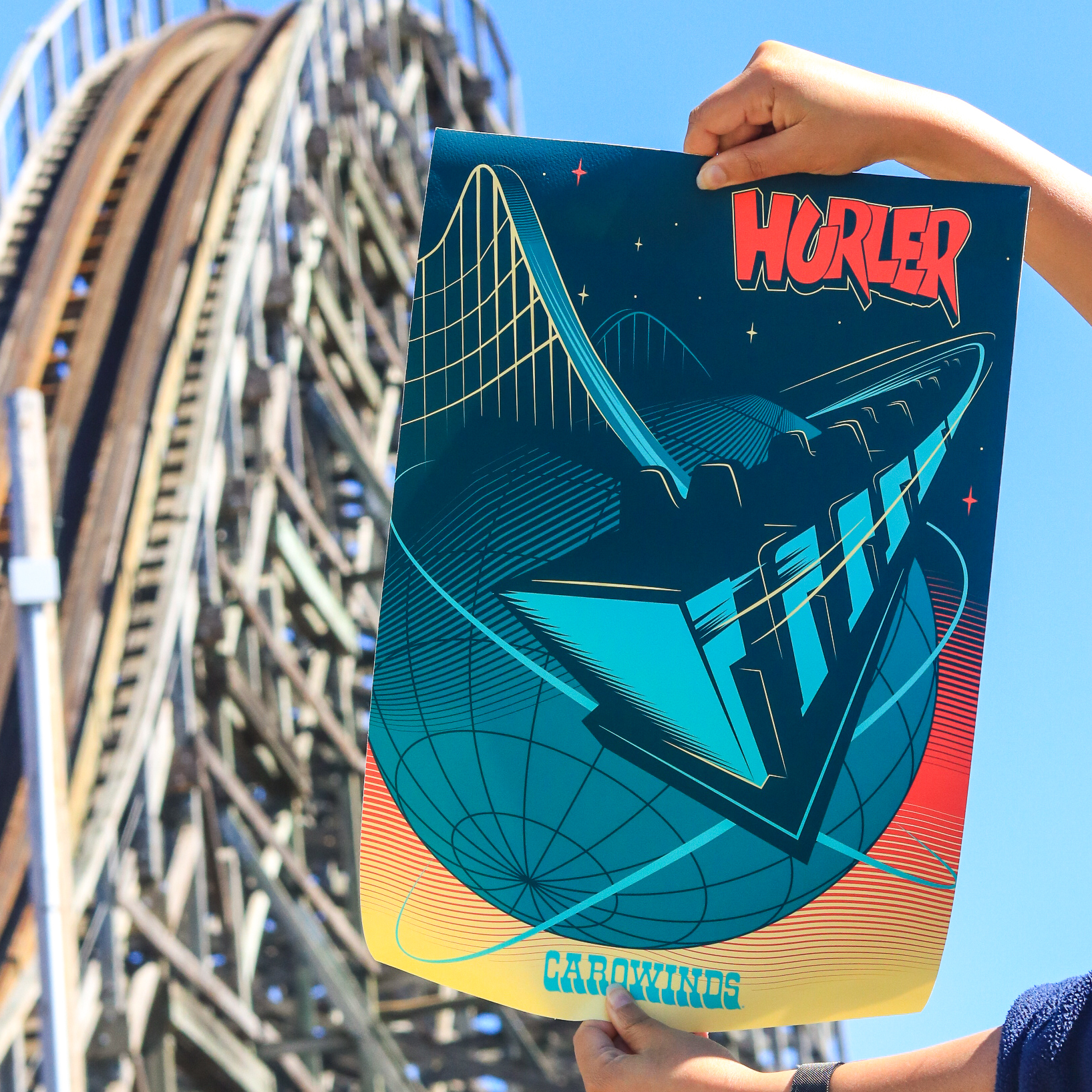 Carowinds Hurler Poster – FUN MERCHANDISE ONLINE SHOP