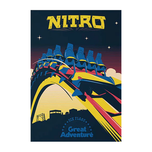 Nitro Six Flags Poster
