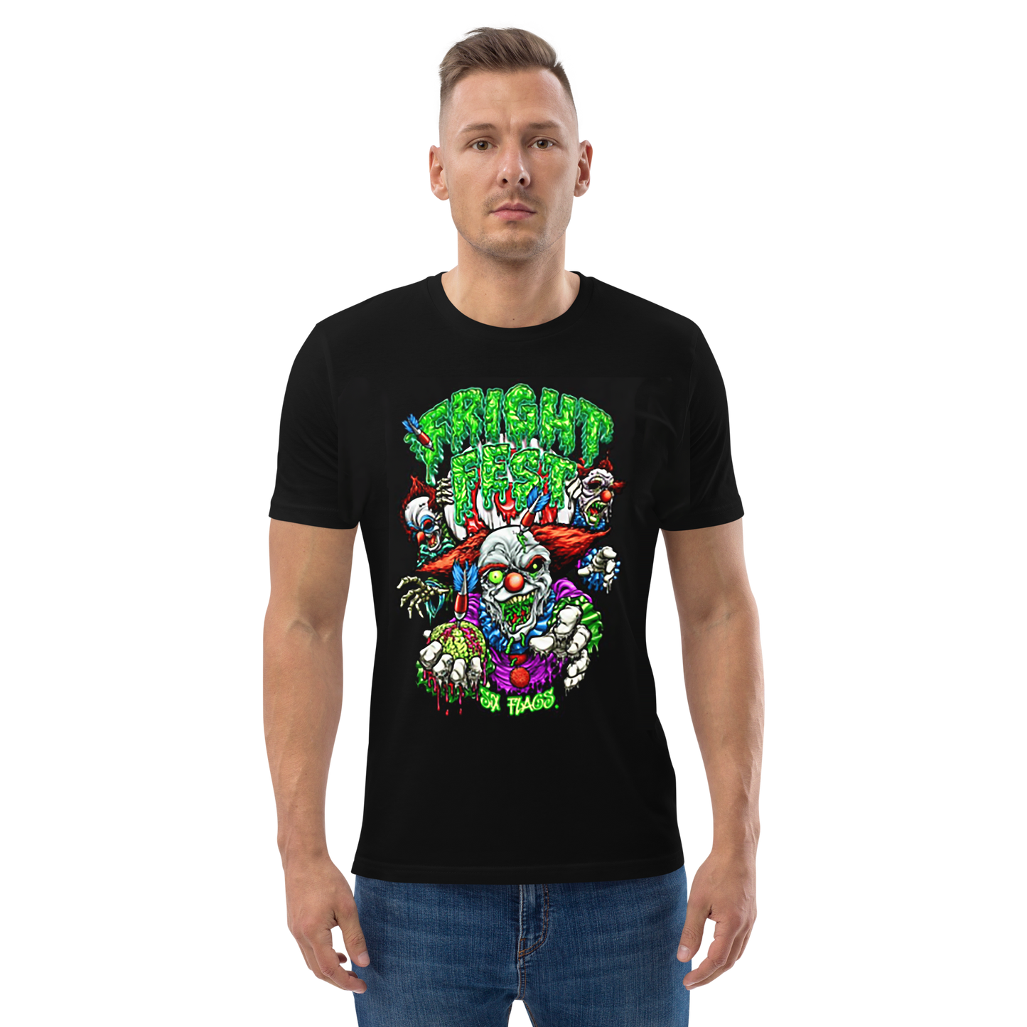 guy wearing Clown Shot Tee