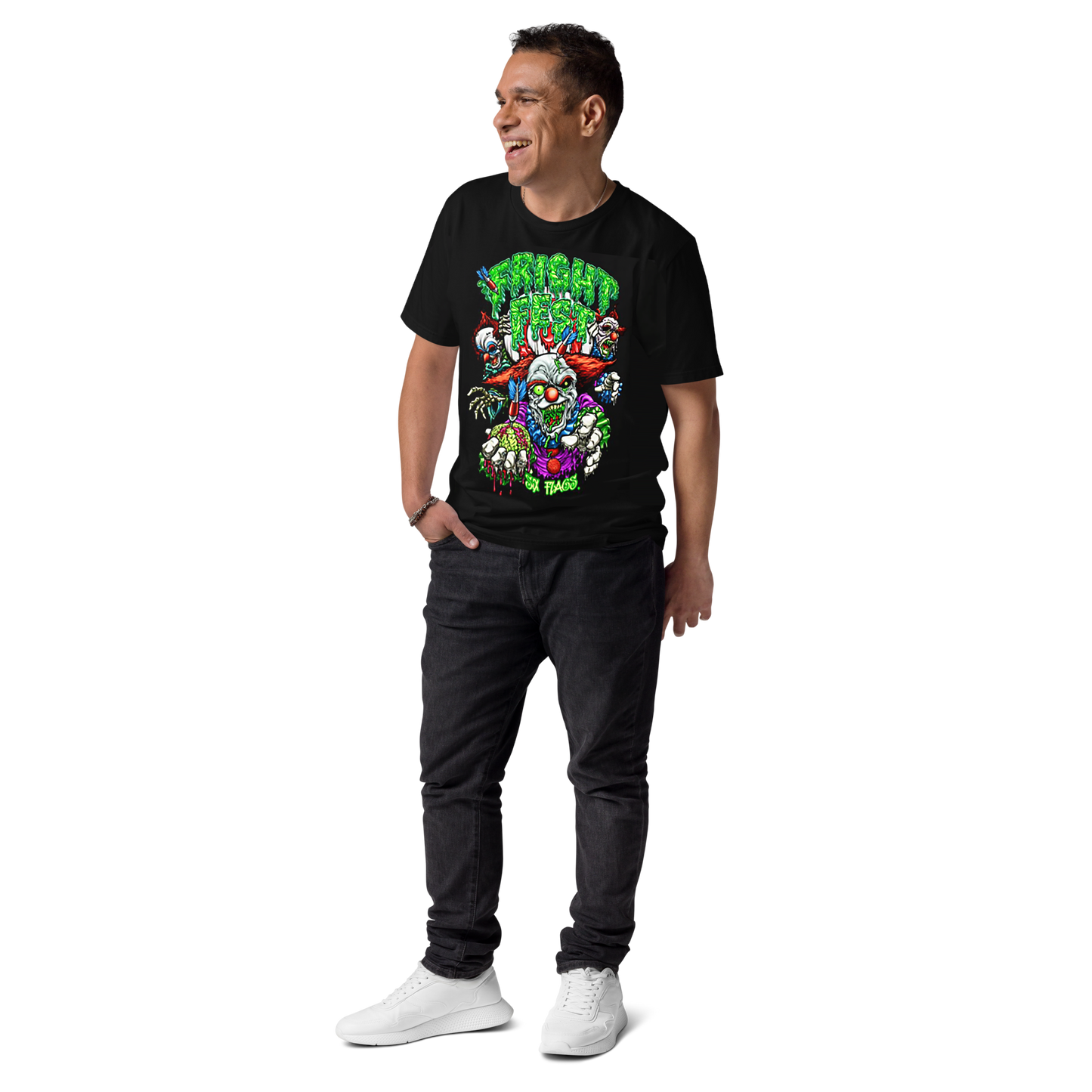 guy wearing Clown Shot Tee