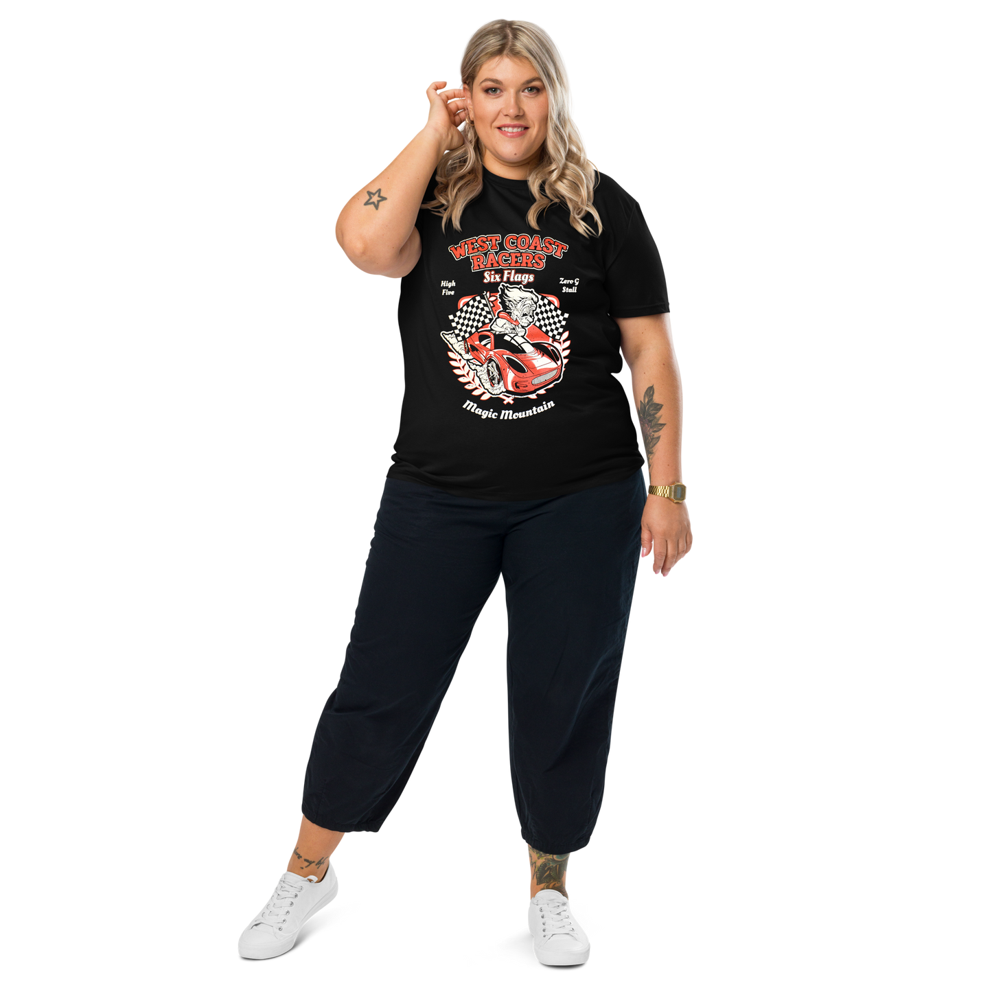 girl wearing West Coast Racers Ride Tee