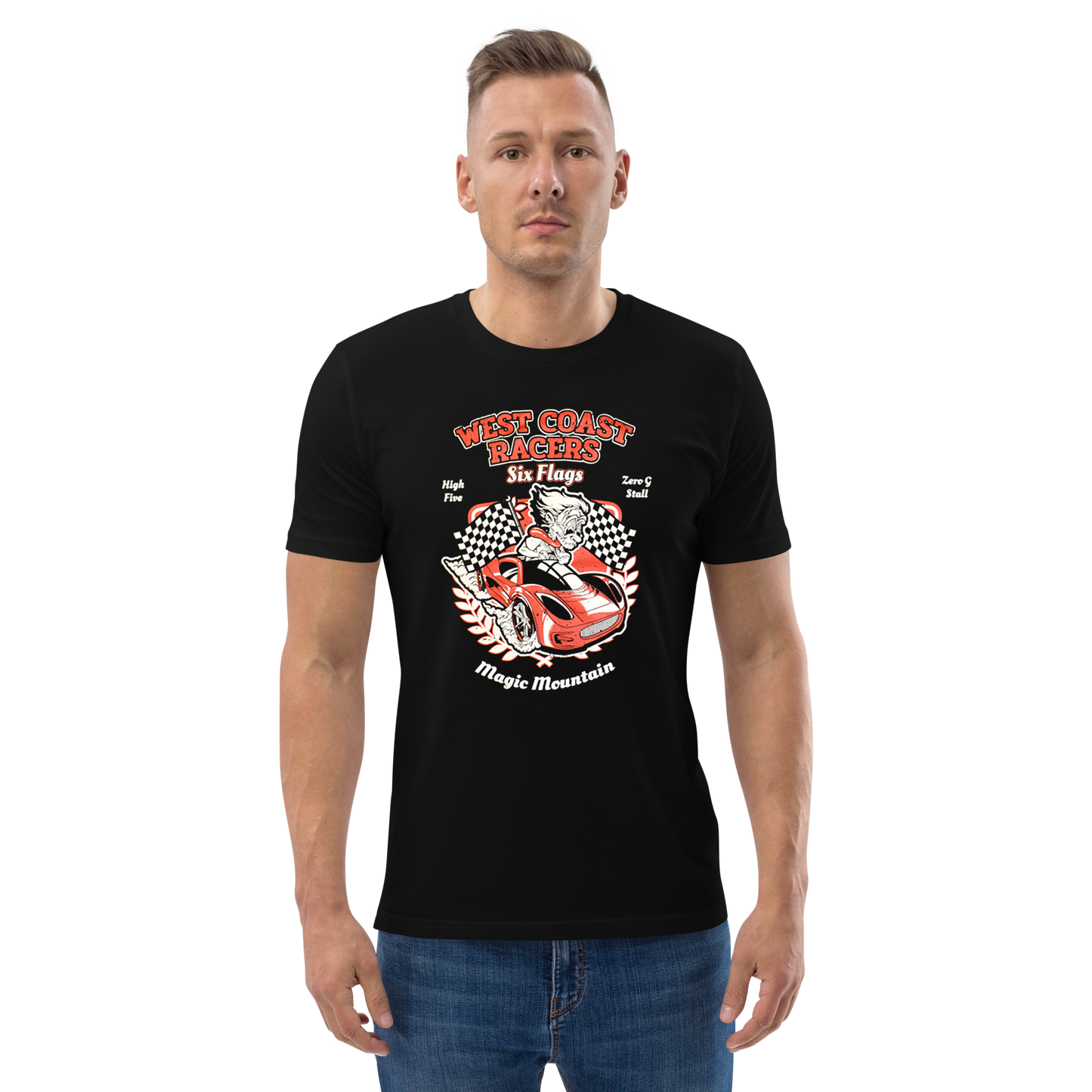 guy wearing West Coast Racers Ride Tee