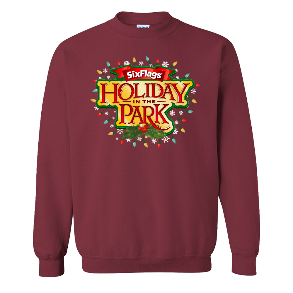 Holiday in the Park Unisex Sweatshirt - Maroon