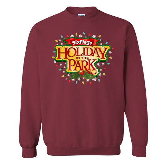 Holiday in the Park Unisex Sweatshirt - Maroon
