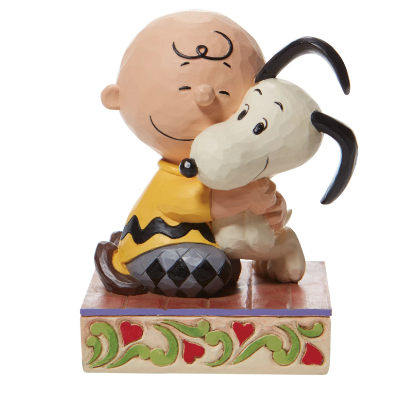 PEANUTS® by Jim Shore Enesco Charlie Brown and Snoopy Hugging