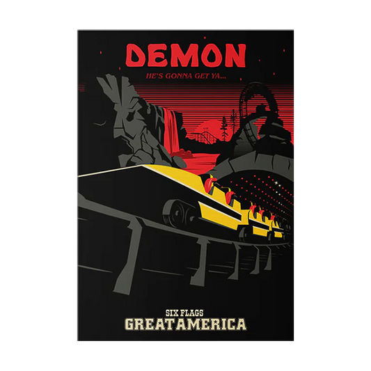 Six Flags Great America x Made to Thrill - Demon Poster