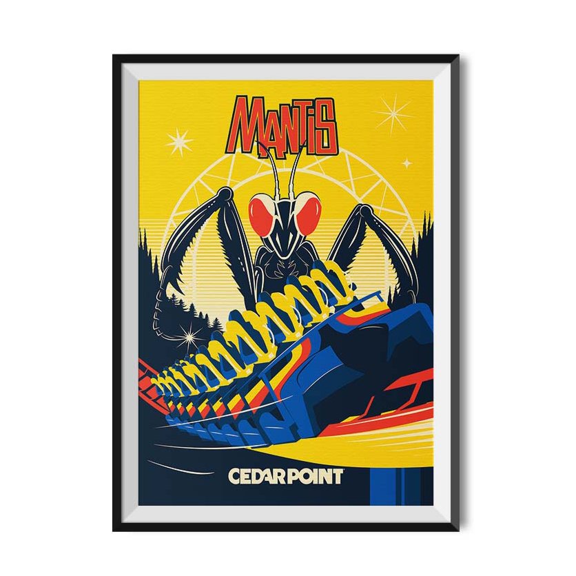 シーマン ポスター Cedar Point Mantis Limited Edition Poster – FUN MERCHANDISE ONLINE