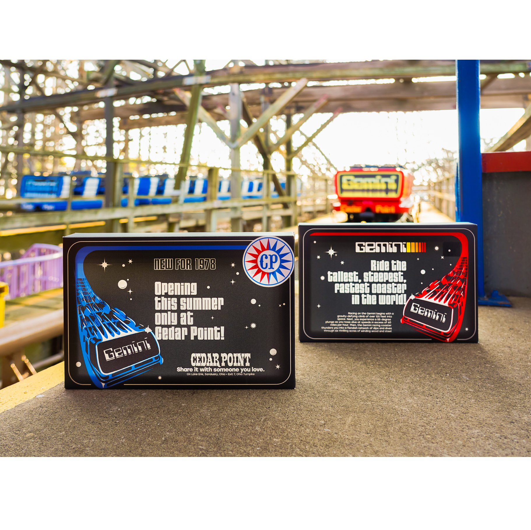 アードベッグデイコースター7枚セット Cedar Point Gemini Blue Canvas Art – FUN MERCHANDISE ONLINE SHOP