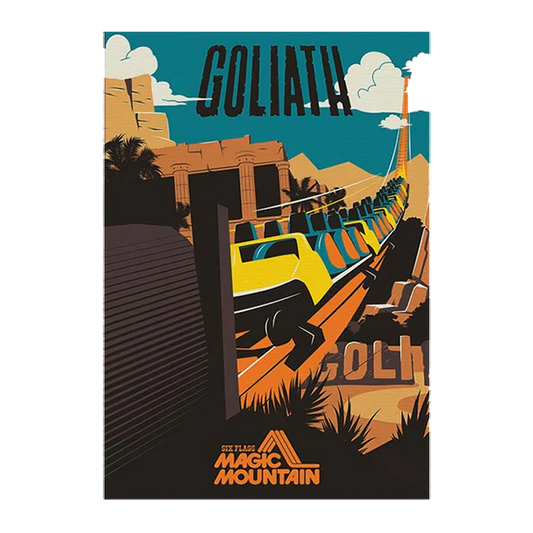 Six Flags Magic Mountain x Made to Thrill - Goliath Poster