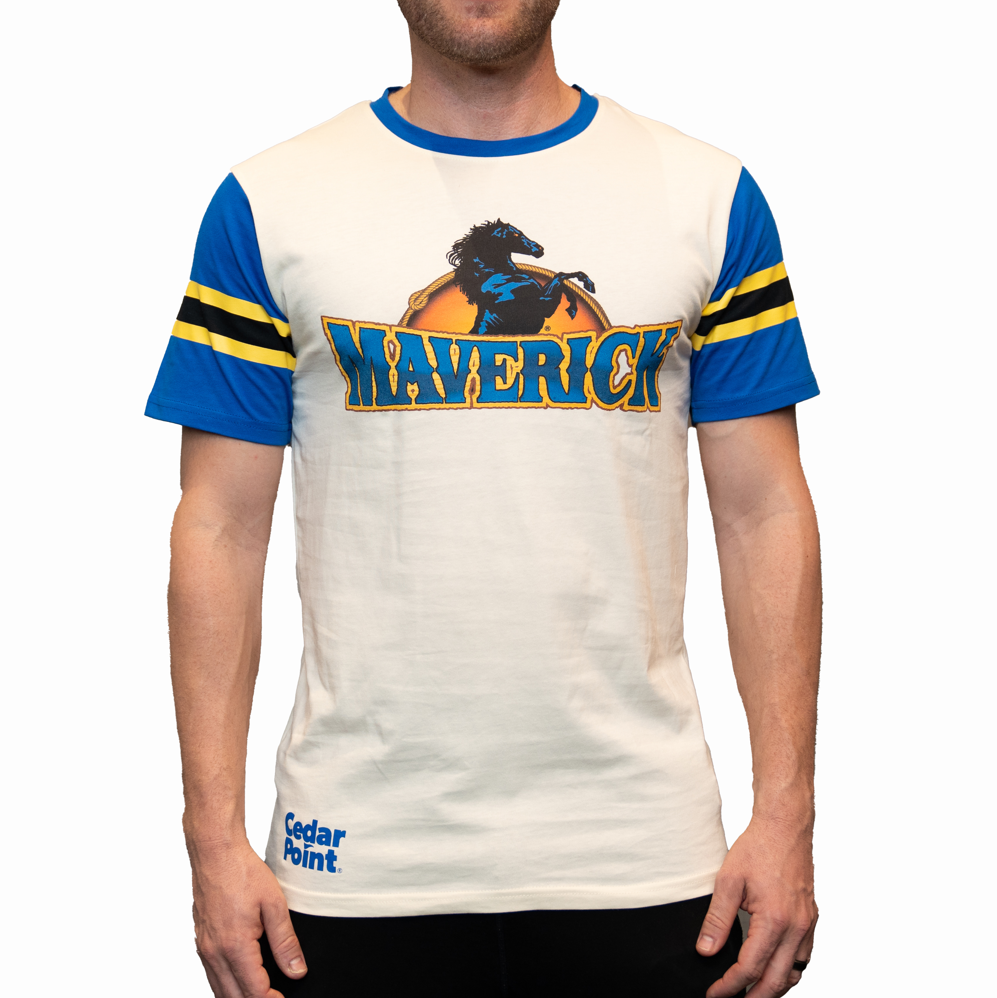 Cedar Point Maverick Colorblock Tee – FUN MERCHANDISE ONLINE SHOP