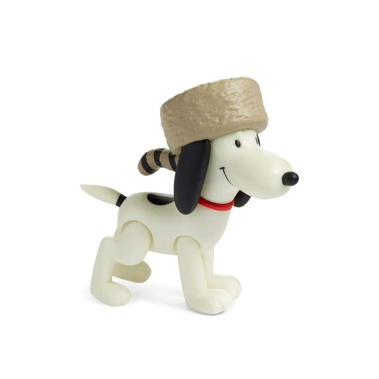 可動式Snoopy フィギュア 帽子 PEANUTS® Raccoon Hat Snoopy Collectible ReAction Figure – FUN