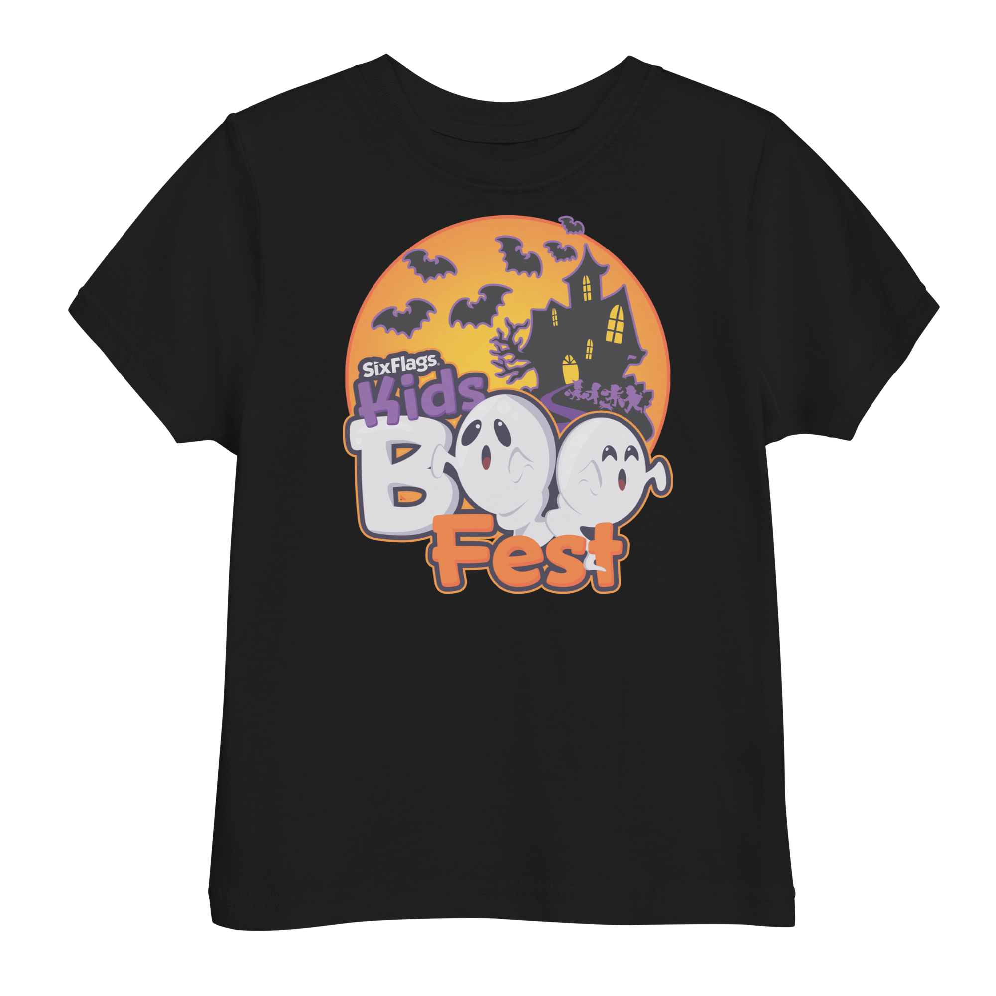 Boo Fest Moon Toddler Tee Six Flags Merch Store