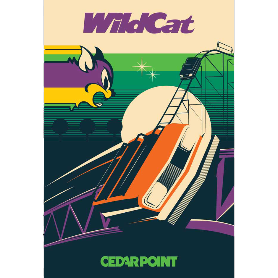 Cedar Point Limited Edition Wildcat Poster – FUN MERCHANDISE
