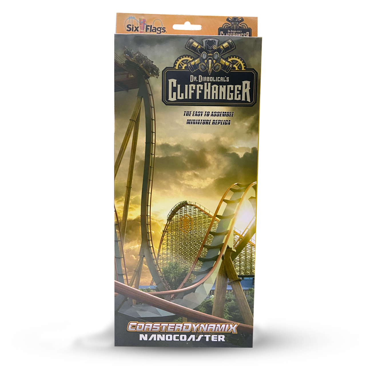 DR DIABOLICAL'S CLIFFHANGER SIX FLAGS FIESTA TEXAS SIX FLAGS NANOCOASTER package