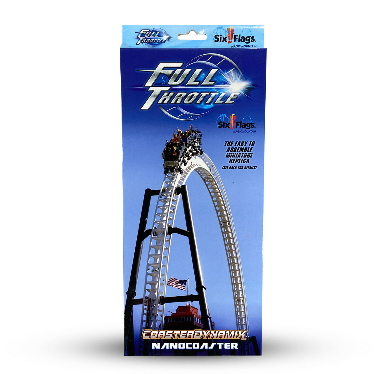 FULL THROTTLE SIX FLAGS MAGIC MOUNTAIN SIX FLAGS NANOCOASTER PACKAGE