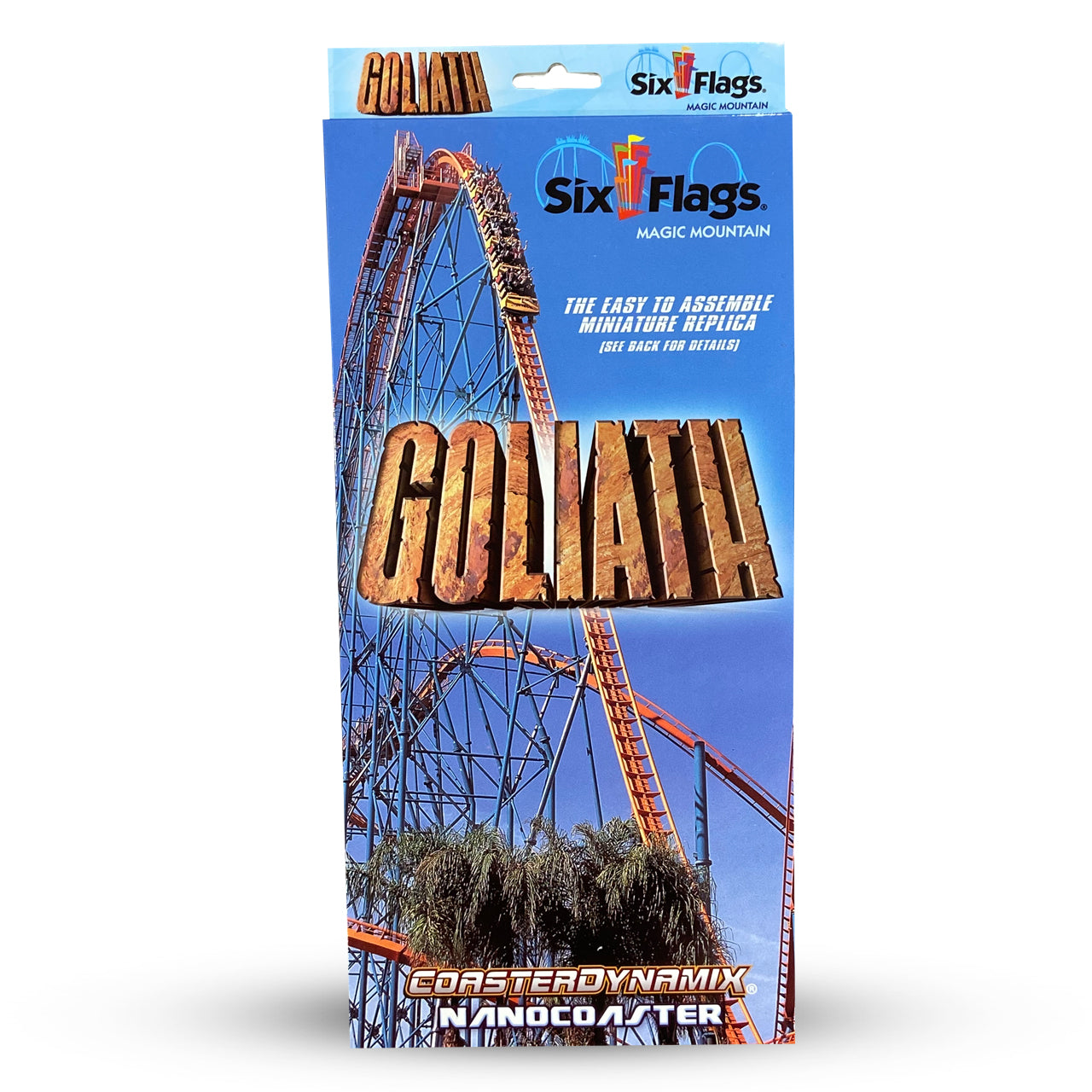 GOLIATH SIX FLAGS MAGIC MOUNTAIN SIX FLAGS NANOCOASTER PACKAGE
