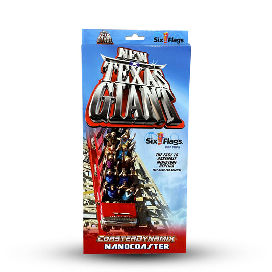 NEW TEXAS GIANT Six Flags Over Texas SIX FLAGS NANOCOASTER package front