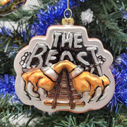 Kings Island The Beast Glitter Ornament