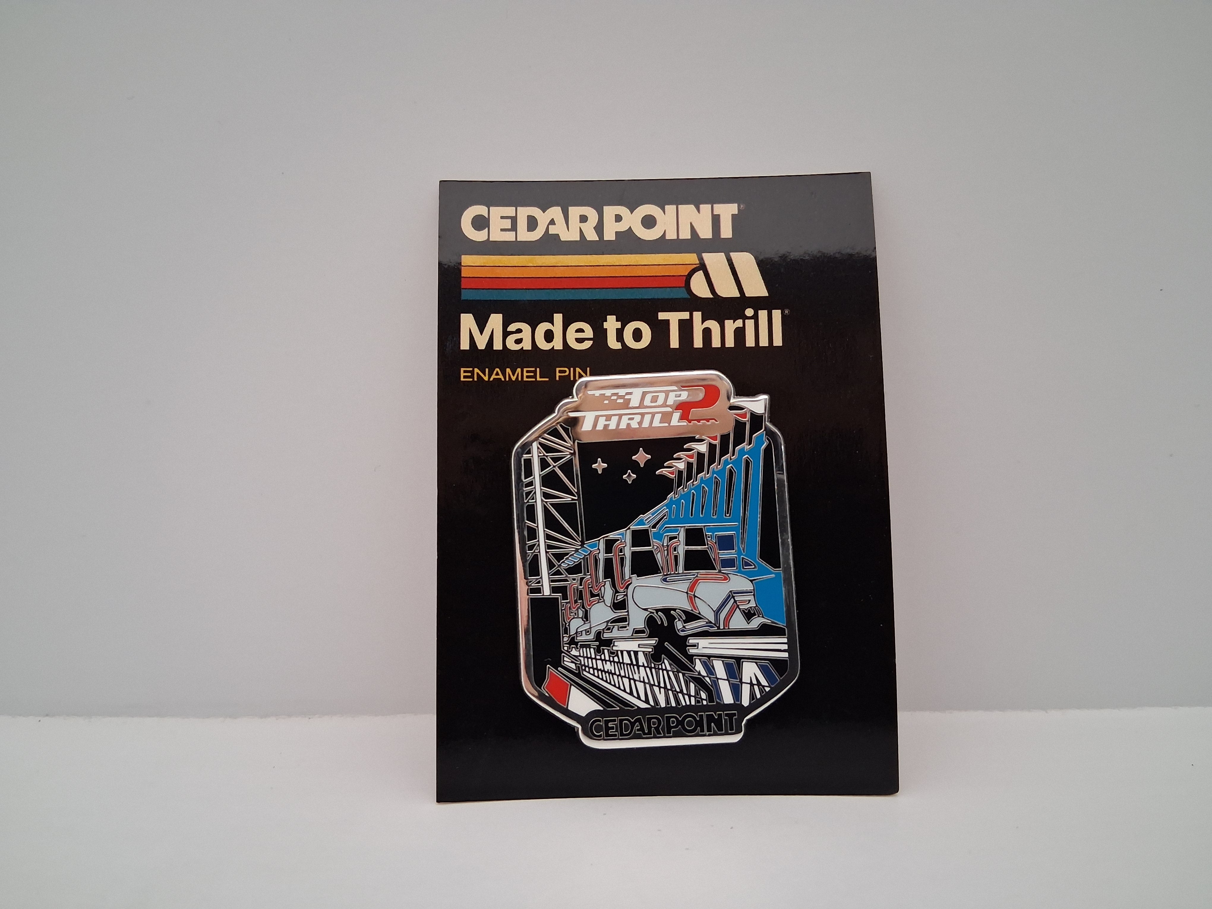 Cedar Point Top Thrill 2 Lapel  Enamel Pin