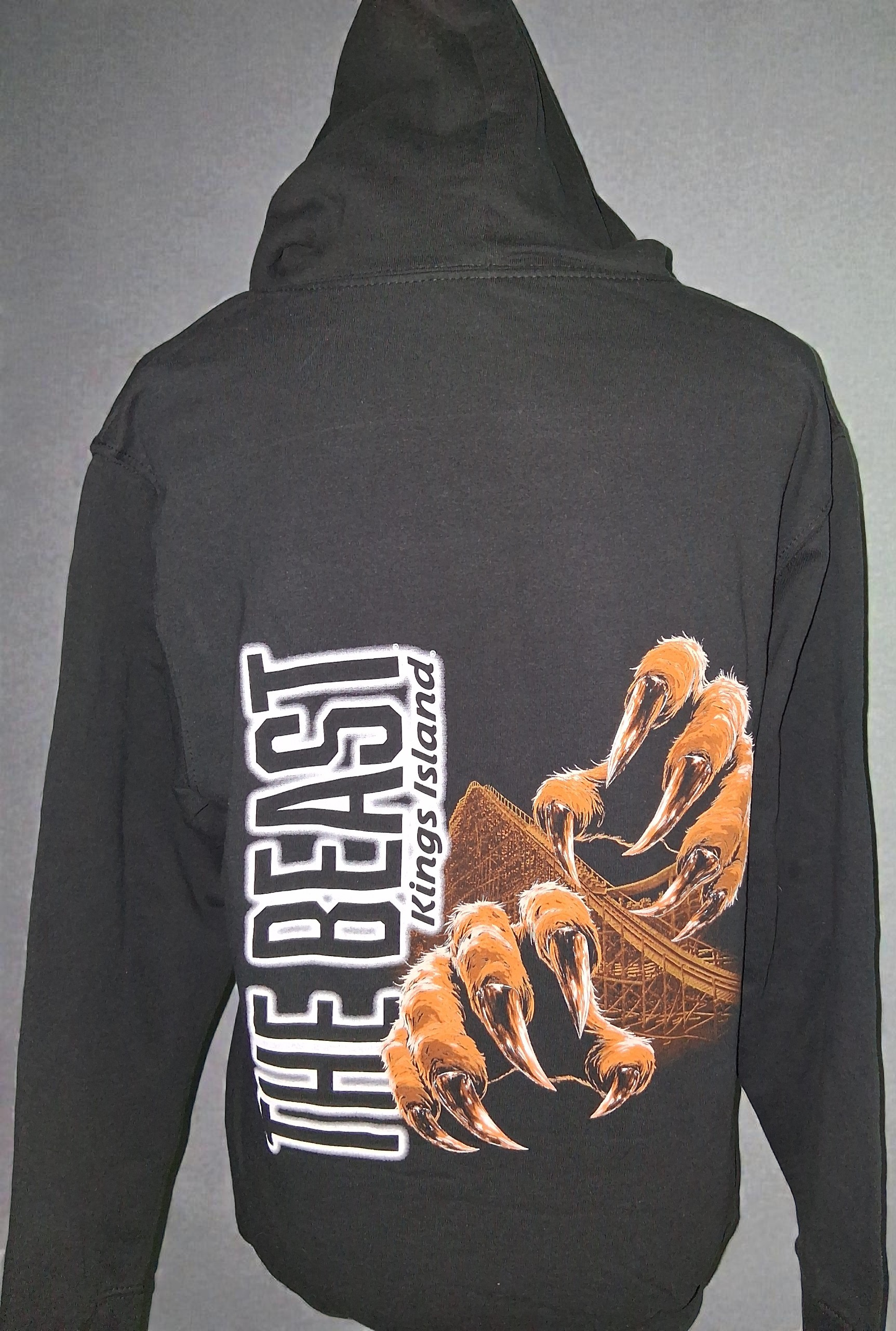 KINGS ISLAND THE BEAST BLACK HOODED SWEATSHIRT