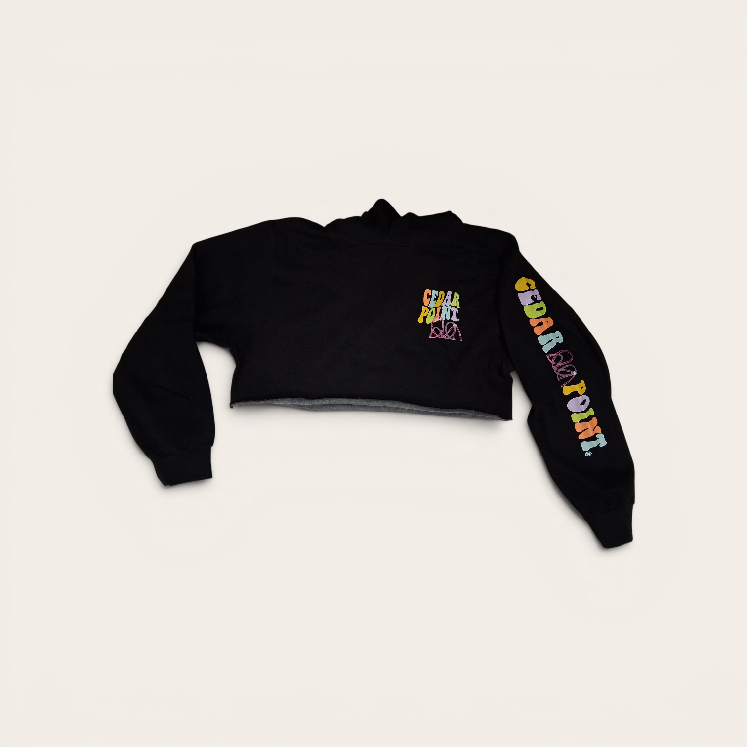 Cedar Point Coaster Vibes Cropped Hooded Sweatshirt