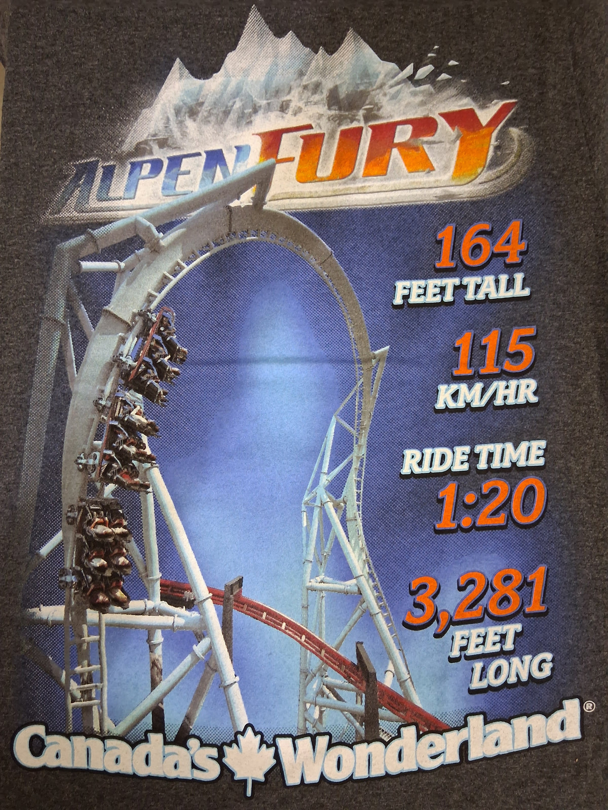 Canada's Wonderland AlpenFury T-Shirt