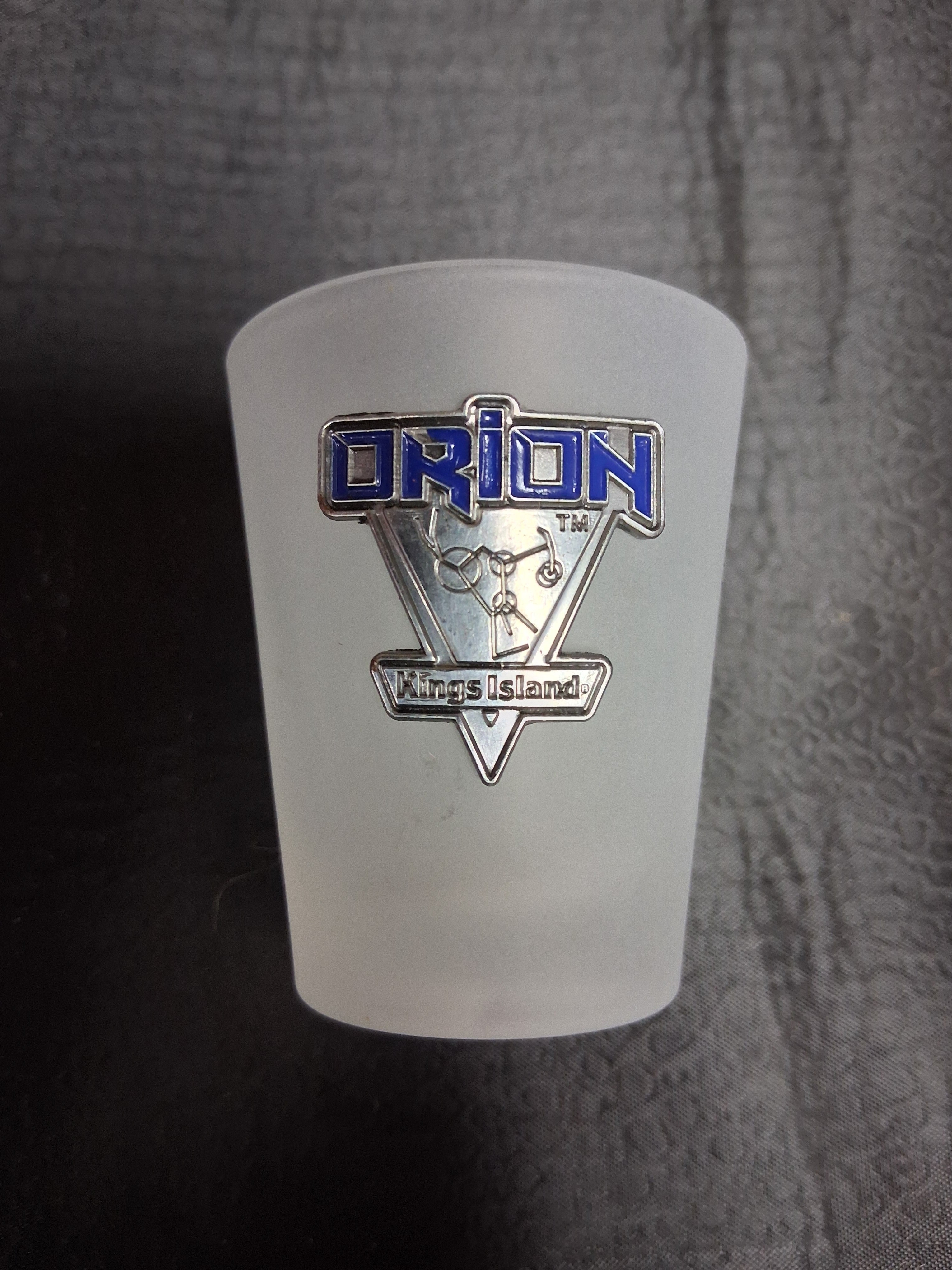 Kings Island Orion Frosted Shot Glass