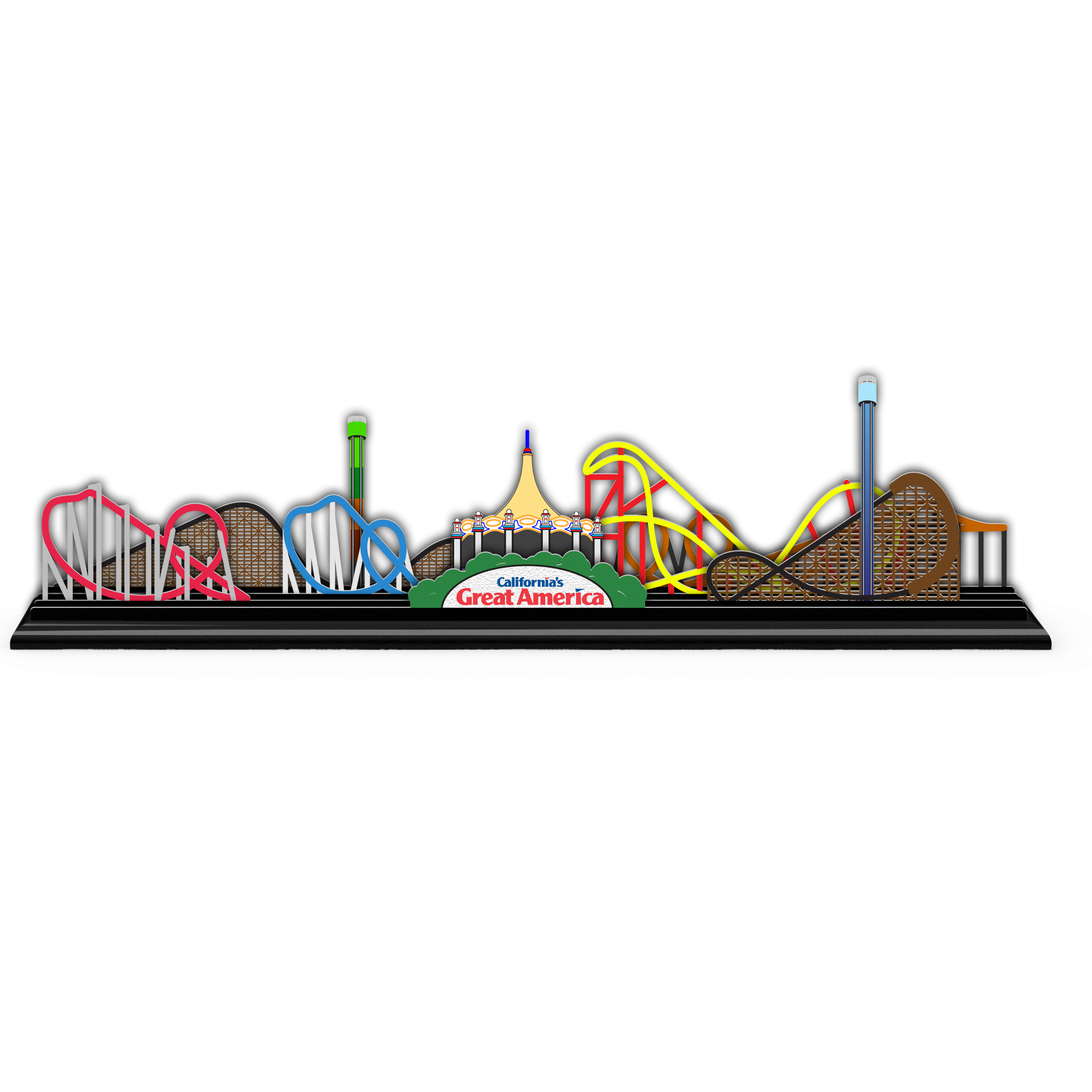 California's Great America Skyline Parkscape NanoCoaster