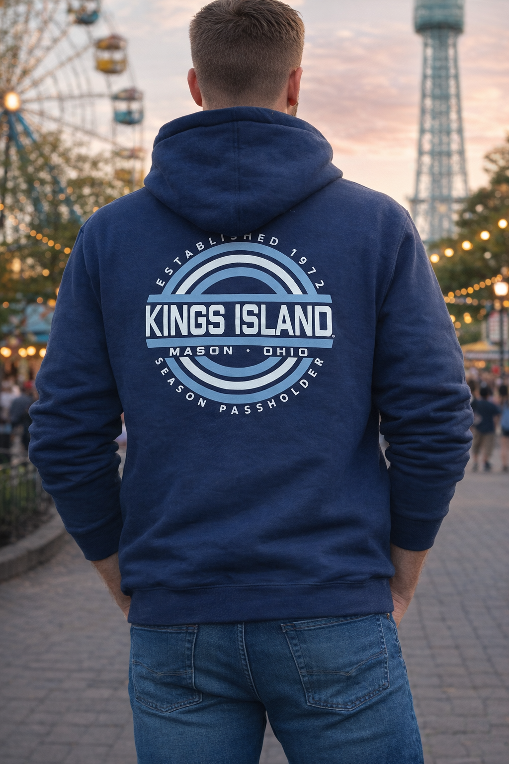 KINGS ISLAND SEASON PASS HOLDER HOODED SWEATSHIRT