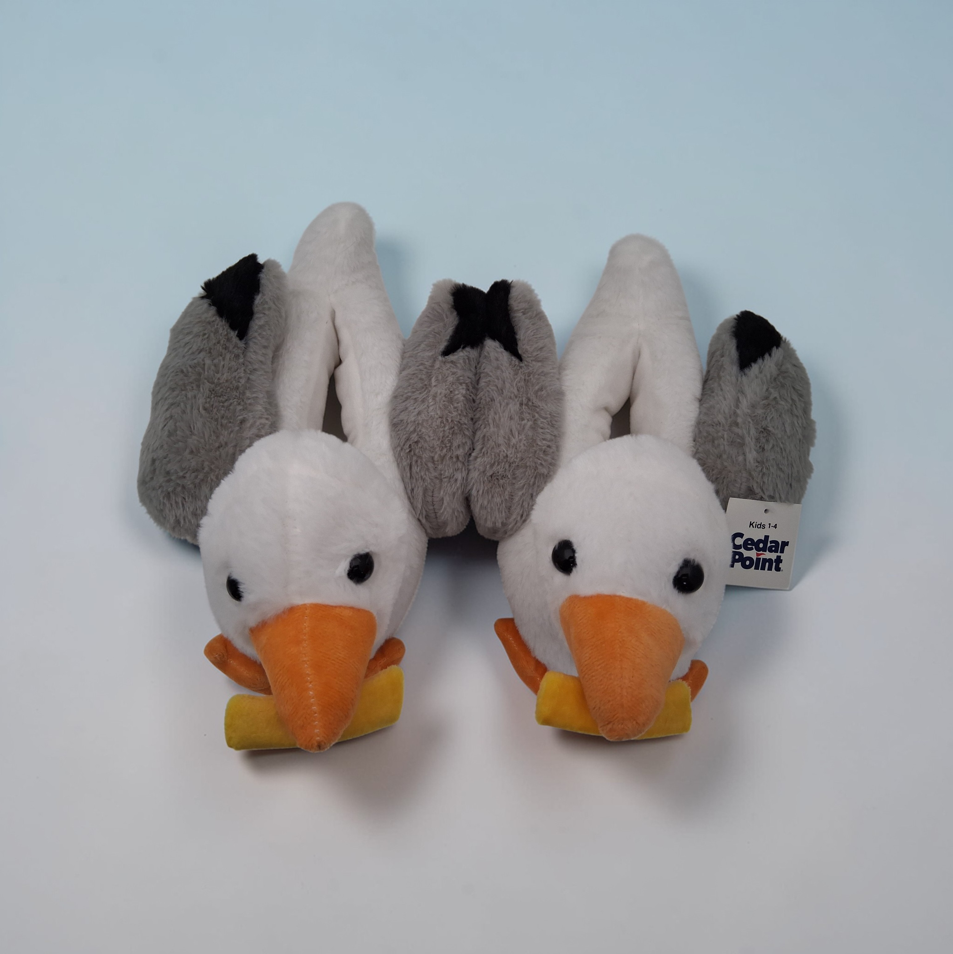 CEDAR POINT SEAGULL WITH FRIES  SLIPPERS - ADULT MEDIUM