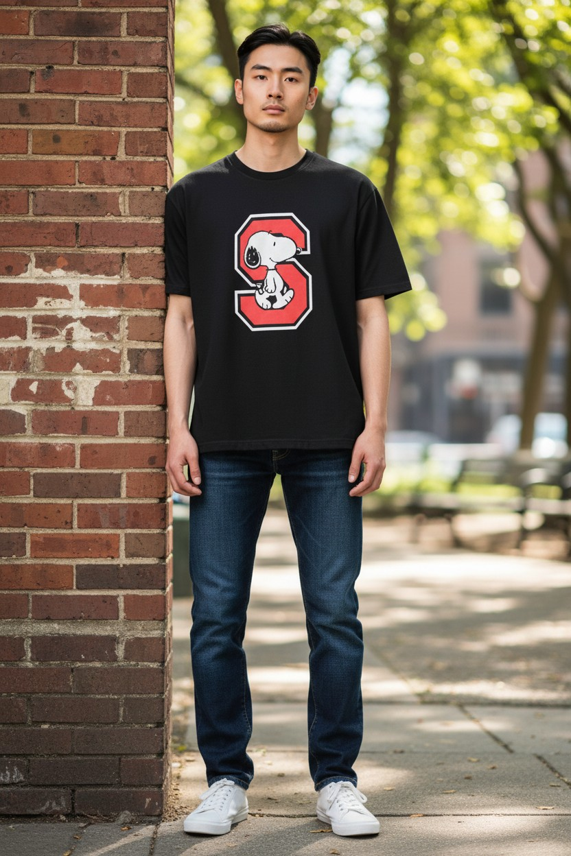 PEANUTS® SNOOPY BLOCK LETTER TEE