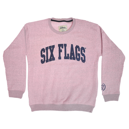 Six Flags Nantucket Crew Fleece - Pink