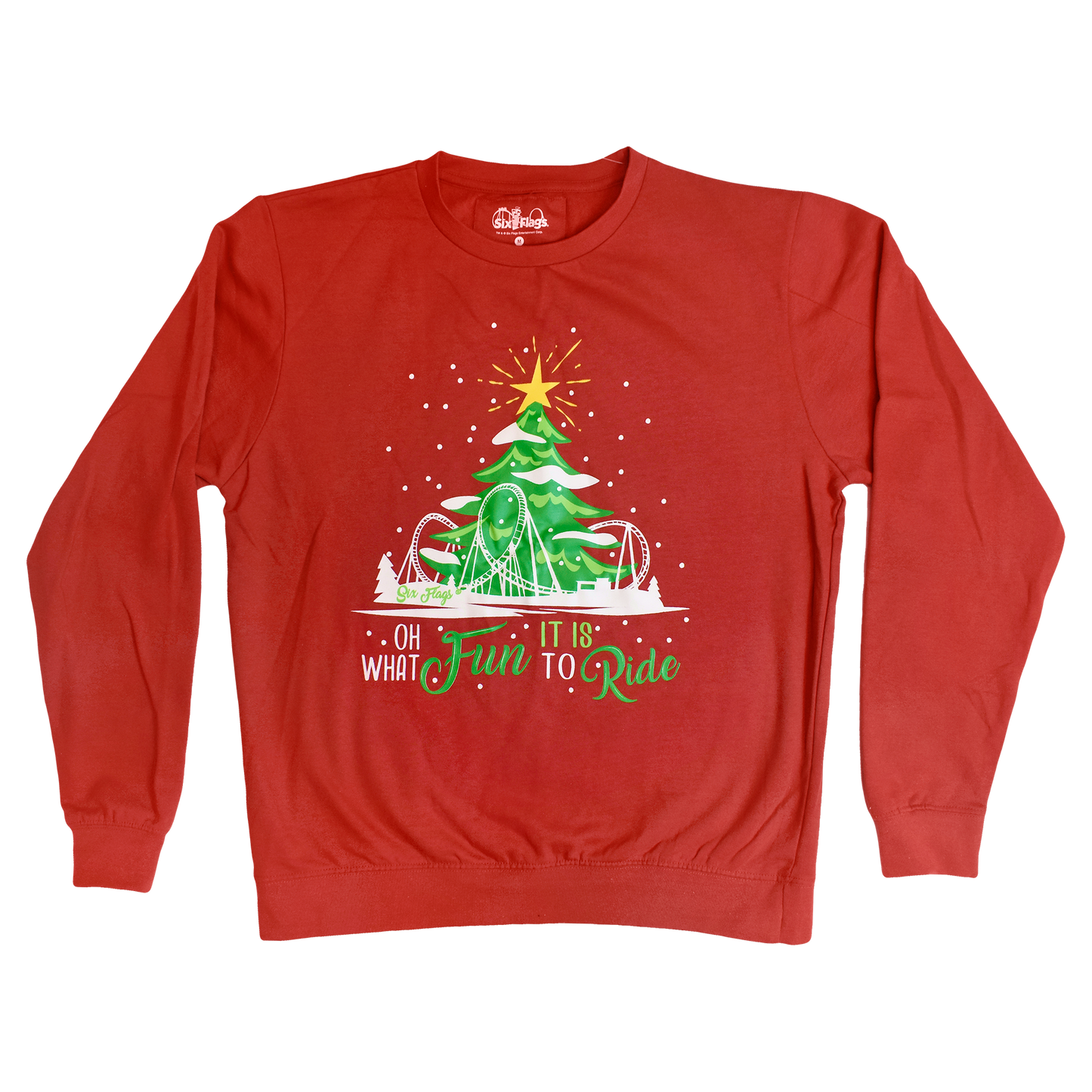 Oh What Fun Holiday Crew Neck - Red