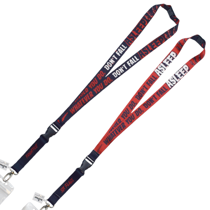 Six Flags Fright Fest Double Sided Don't Sleep Lanyard