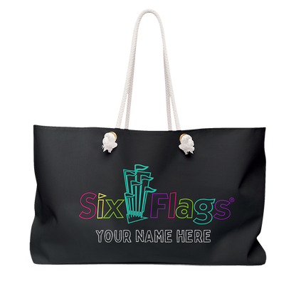 【最新作】WIND AND SEA / FLAG LOGO HEAVY TOTE CUSTOMIZABLE! Six Flags Neon Weekender Bag – Six Flags Merch