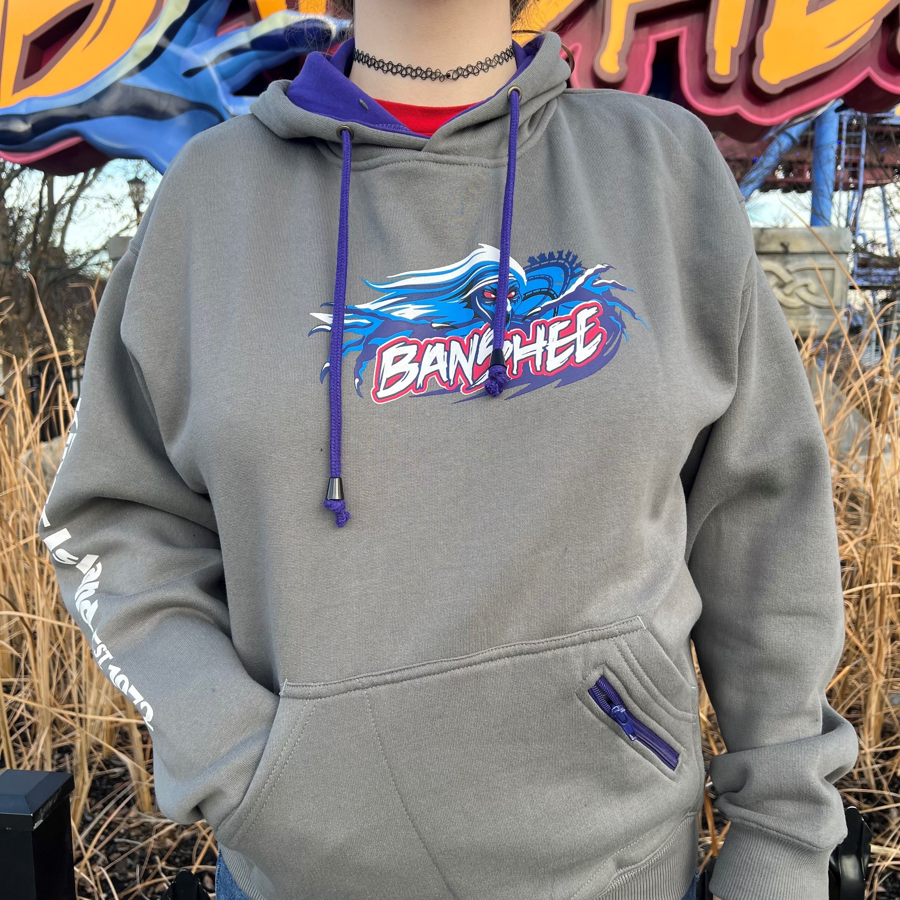 Kings Island Banshee Hooded Zipper Pocket Sweatshirt