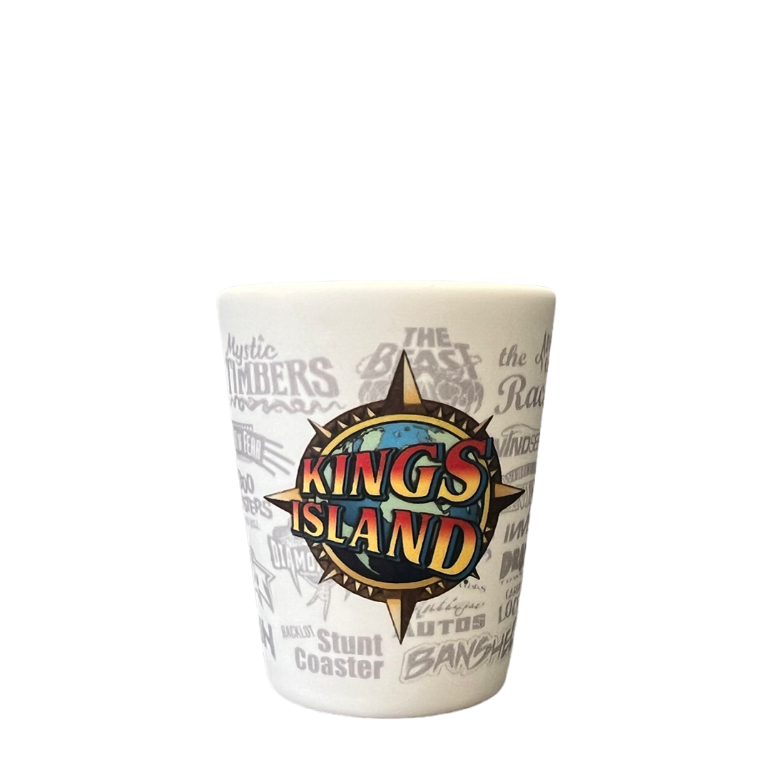 Kings Island Compass Collection Shot Glass