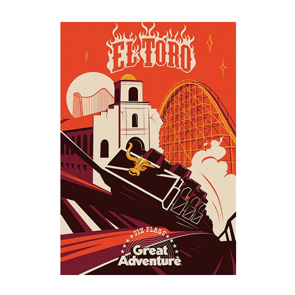 Six Flags Great Adventure x Made to Thrill - El Toro Poster