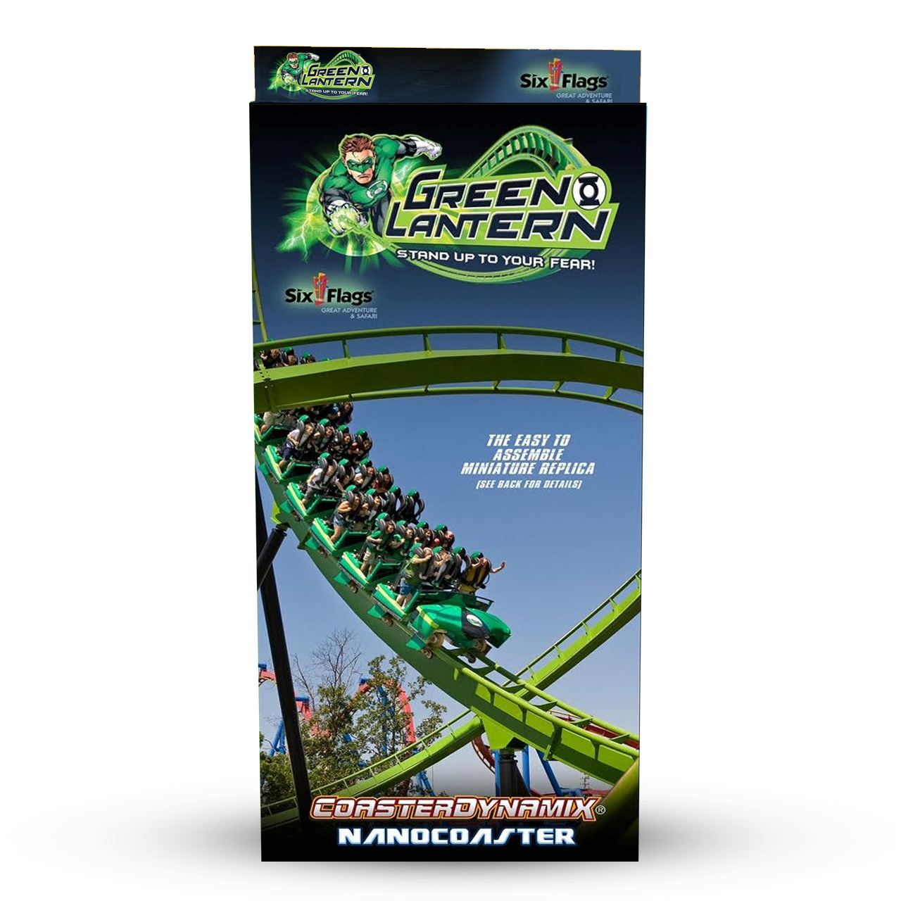 GREEN LANTERN COASTER GREAT ADVENTURE SIX FLAGS NANOCOASTER PACKAGE