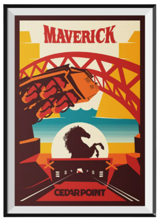 Cedar Point Maverick Poster