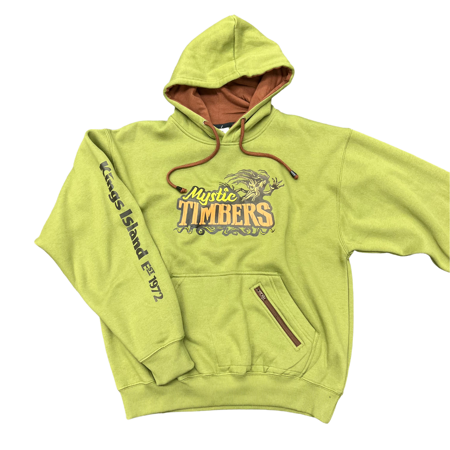 Kings Island Mystic Timbers Hooded Zipper Pocket Sweatshirt