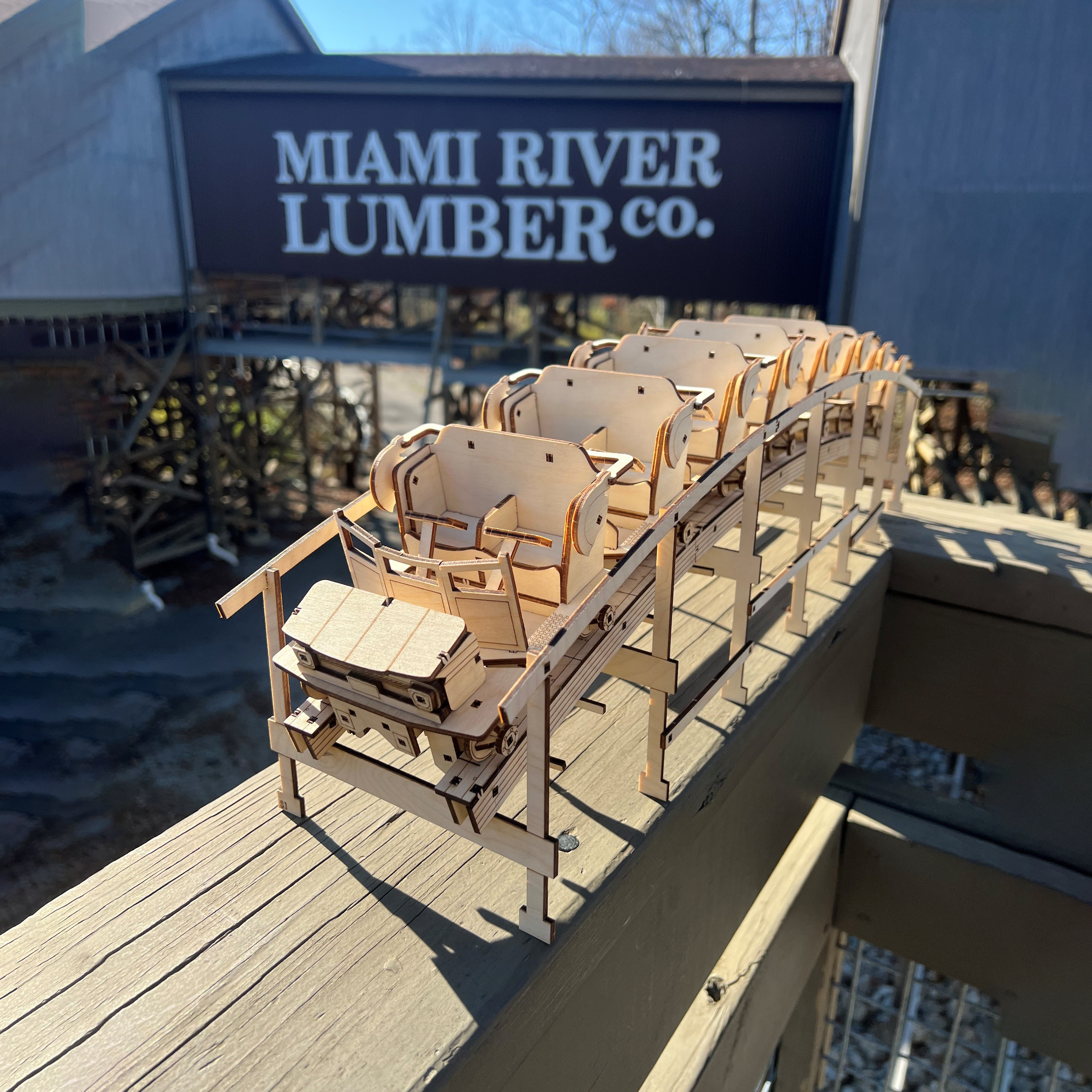 Kings Island Mystic Timbers Train Limited Edition Coaster Cutout