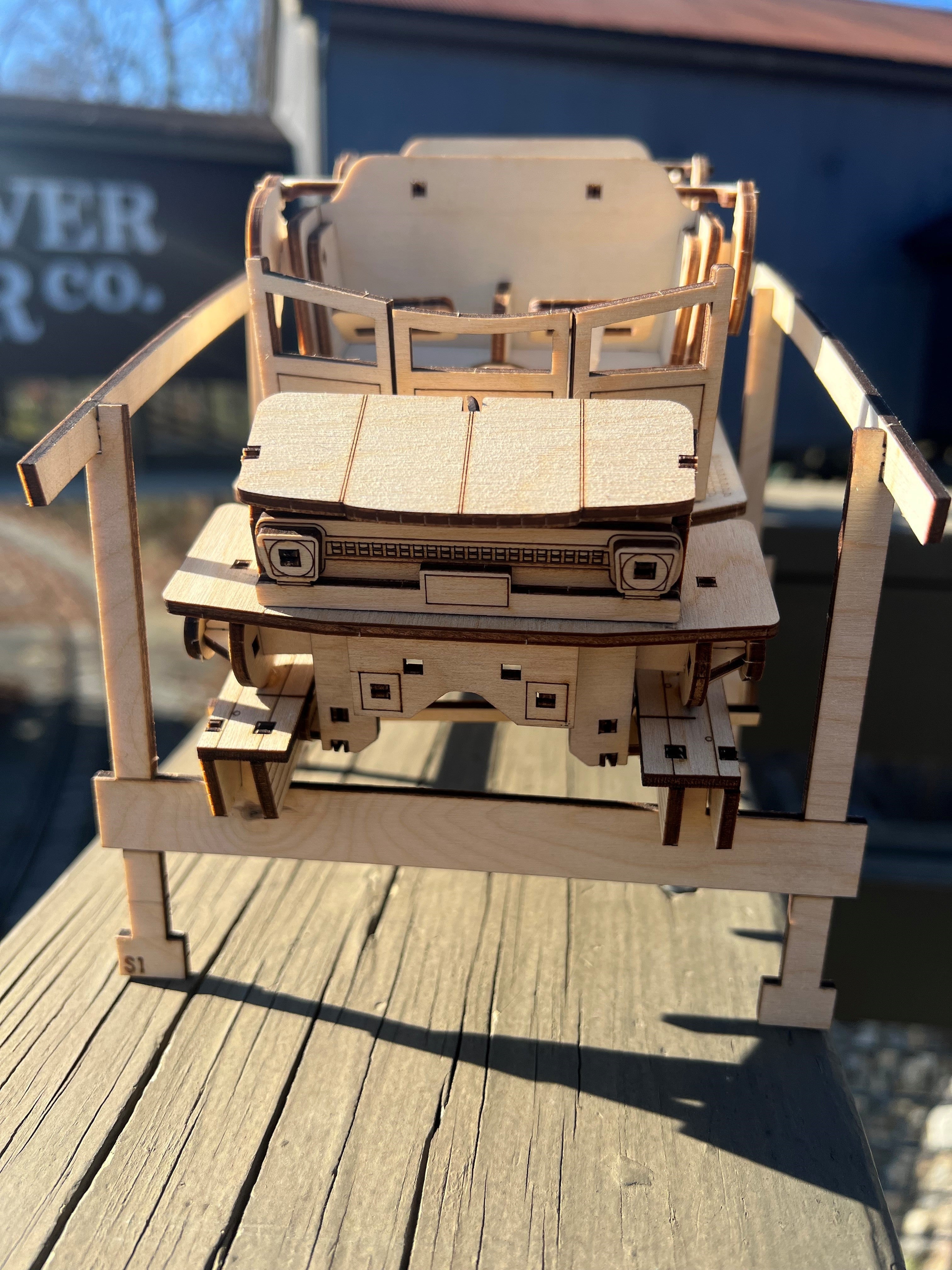 Kings Island Mystic Timbers Train Limited Edition Coaster Cutout